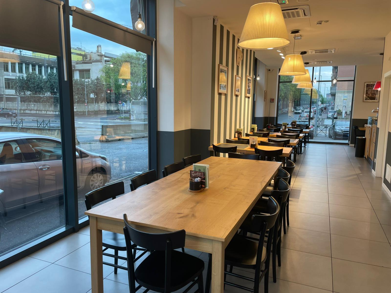 Side view of seating — Coffe Camplus, Turin